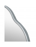 Круглое зеркало в серебряной волнистой раме Fancy M Silver (Фэнси) Smal Ø80 см в интернет-магазине зеркальной мастерской ЗЕРКАЛА-М фото 1 